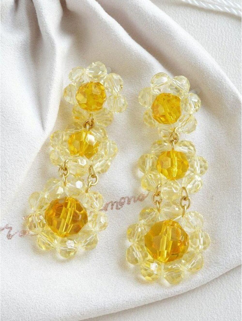 For Love & Lemons Daisy Beaded Earrings